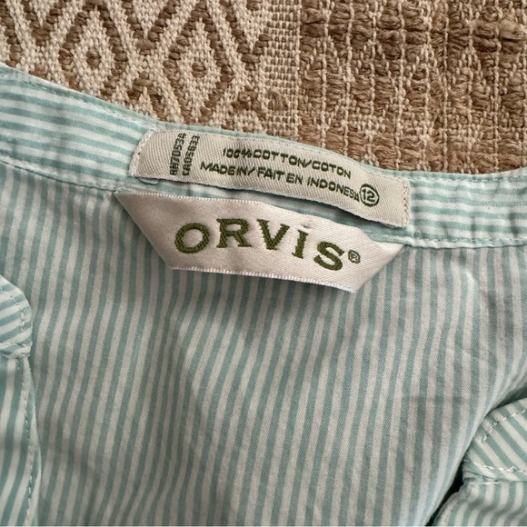 Orvis Ruffle Front Long Sleeve Blouse - Picture 2 of 6